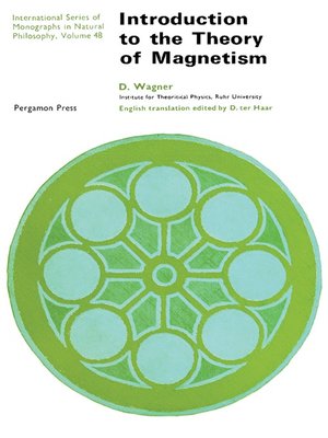 cover image of Introduction to the Theory of Magnetism